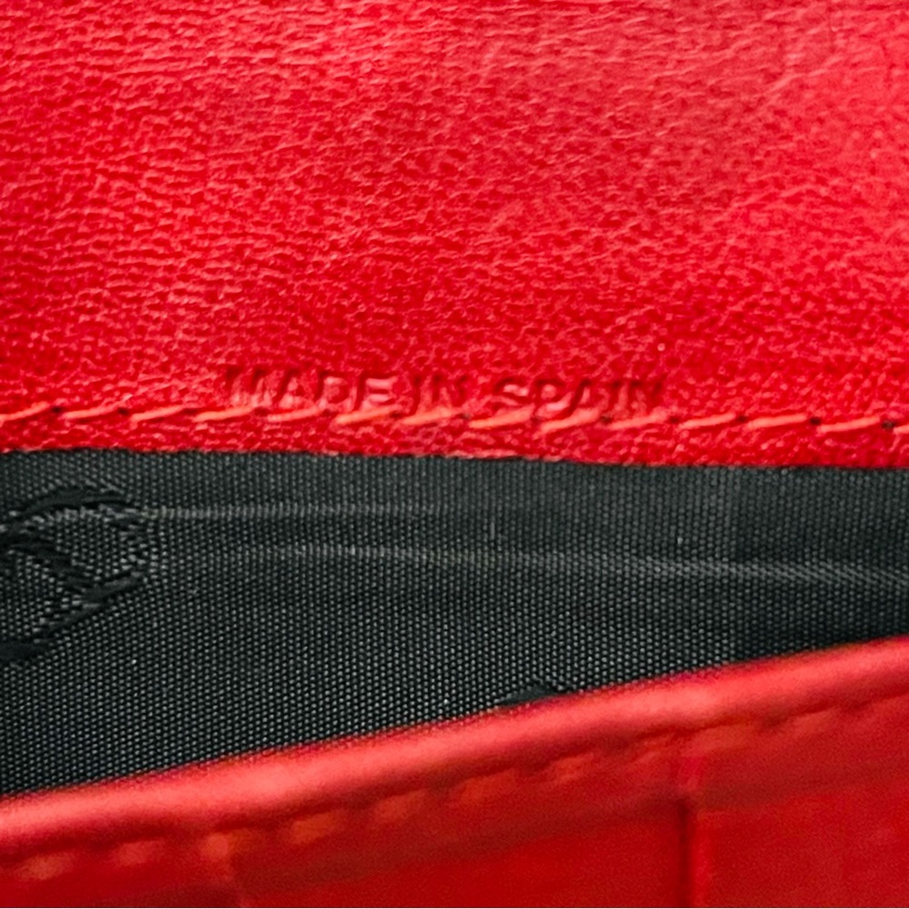 Vintage Christian Dior Red Pebbled Leather Continental Wallet - Picture 7 of 12
